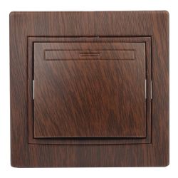 1-101-10 Intro Выключатель, 10А-250В, IP20, СУ, Plano, венге | Intro Plano Венге
