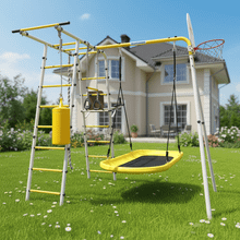 ROMANA Спорт (желтый/серый) (с фанерными качелями)