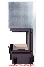 Каминная топка Экокамин ДЕЛЬТА 1000 три стекла принтинг