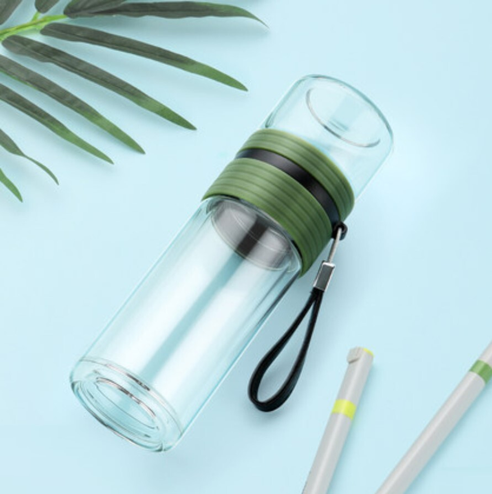 213042 Бутылка для заваривания SAMADoyo "C-001A" ниж.колба-238мл, верх. колба-170мл, черный/стекло