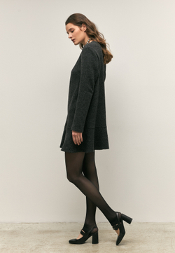 Платье мини из шерсти