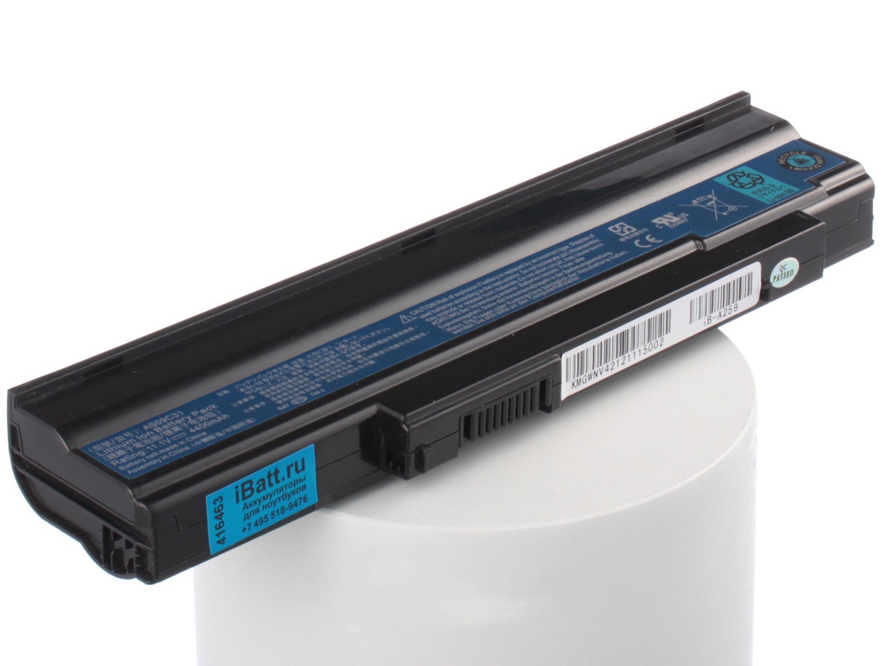 Аккумулятор iBatt 4400mAh, для Extensa 5635ZG-442G165235-902G165635G-652G165235-901G16 E728-452G32Mnkk 5635Z-432G165635Z-442G25MN