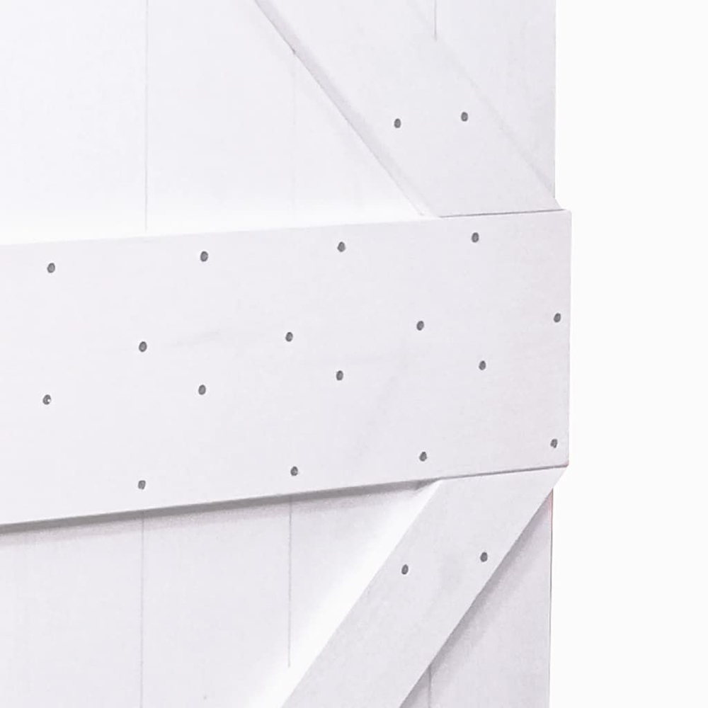 Дверь межкомнатная, 90х210, Дези, из массива дерева, амбарная дверь, для дома и бани, белая, Dipriz