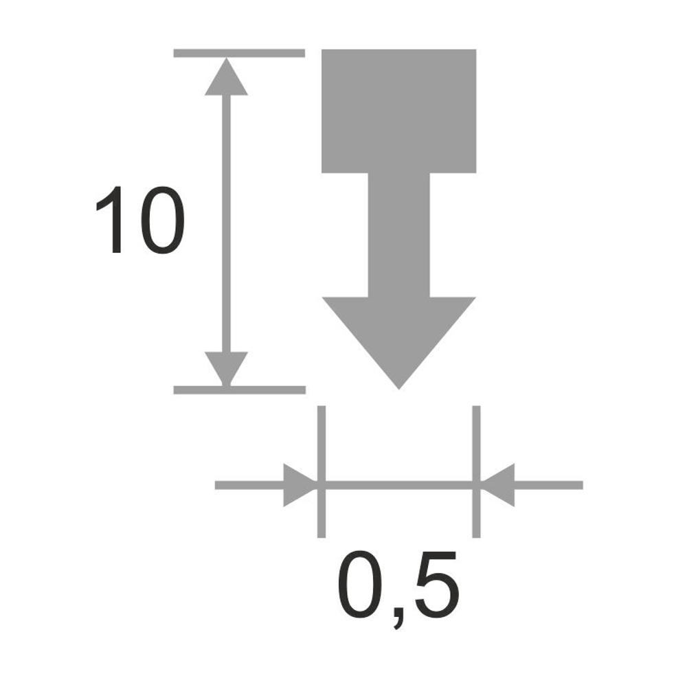 Алюминиевый профиль ПТ-05 2700 мм