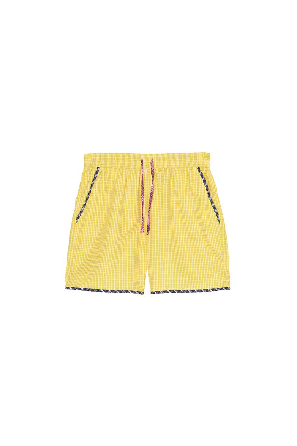 ZARA X BENITO ANTONIO ДЛИННЫЕ ПЛАВКИ В КОНТРАСТНУЮ КЛЕТКУ, ЖЕЛТЫЙ