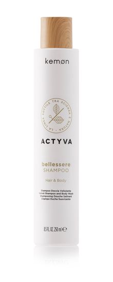 Kemon Увлажняющий шампунь для волос и тела Actyva Bellessere Shampoo Velian, 250 мл