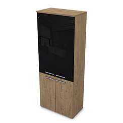 9Ш.005.26 Шкаф высокий со стеклом (800*450*2045)