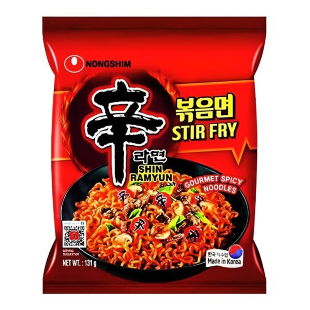 Лапша быстрого приготовления NONGSHIM Shin Ramen Stir Fry, пачка 131 г
