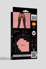 Фантазийные чулки с поясом (Размер: S-M-L) (Цвет: черный)