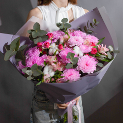Букет цветов Малиновое суфле