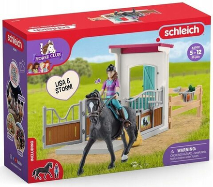 Фигурки Schleich Horse Club - Конюшня с Лизой и Штормом - Шляйх Лошади 42709