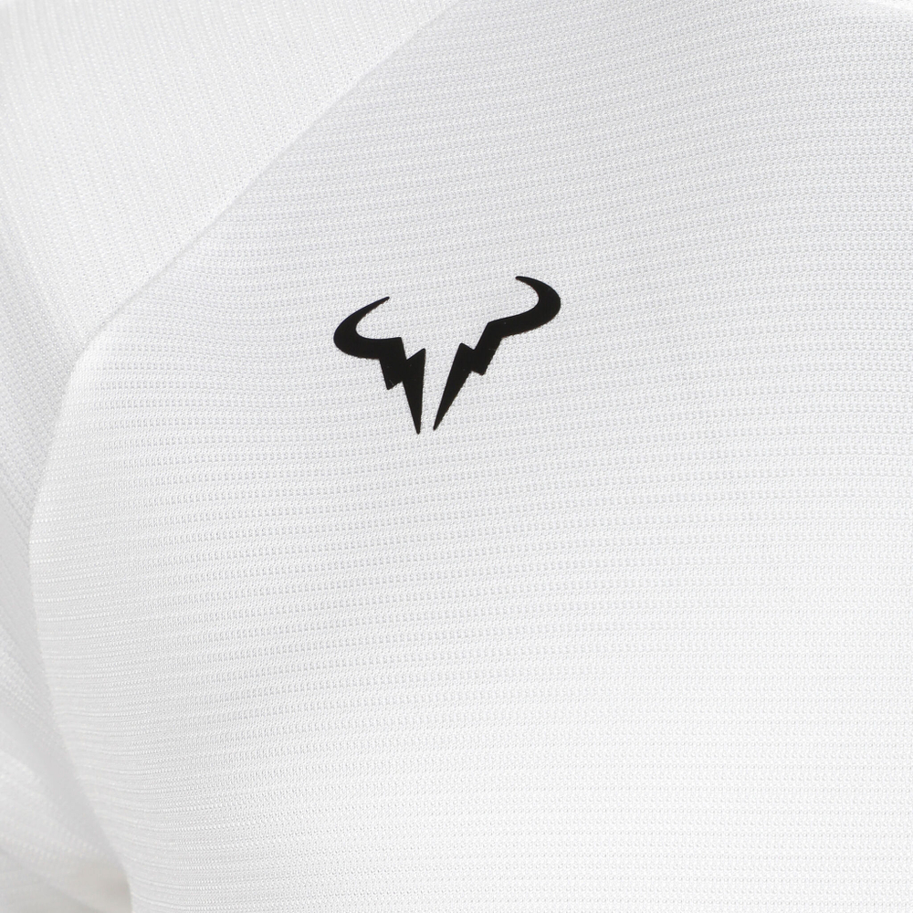 Мужское теннисное поло Nike Dri-Fit RAFA MNK Challenger T-Shirt Men - White