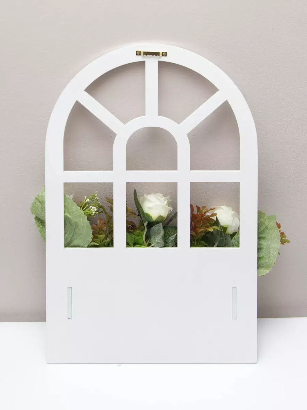 Настенная композиция "Окно с цветами" 46*29 см
