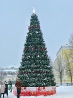 Уличная елка каркасная "Уральская" (пвх) 4 м