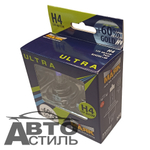 Автолампа H4 12V 60/55W P43t Маяк  +60% Gold 82420G+60 (к-т)
