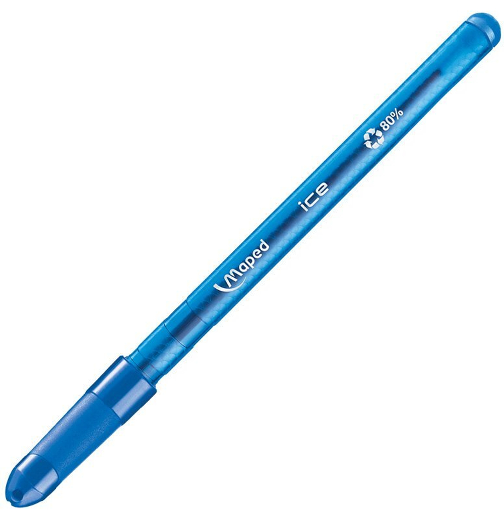 Ручка шариковая Maped Green Ice, синяя, линия 0,6 мм
