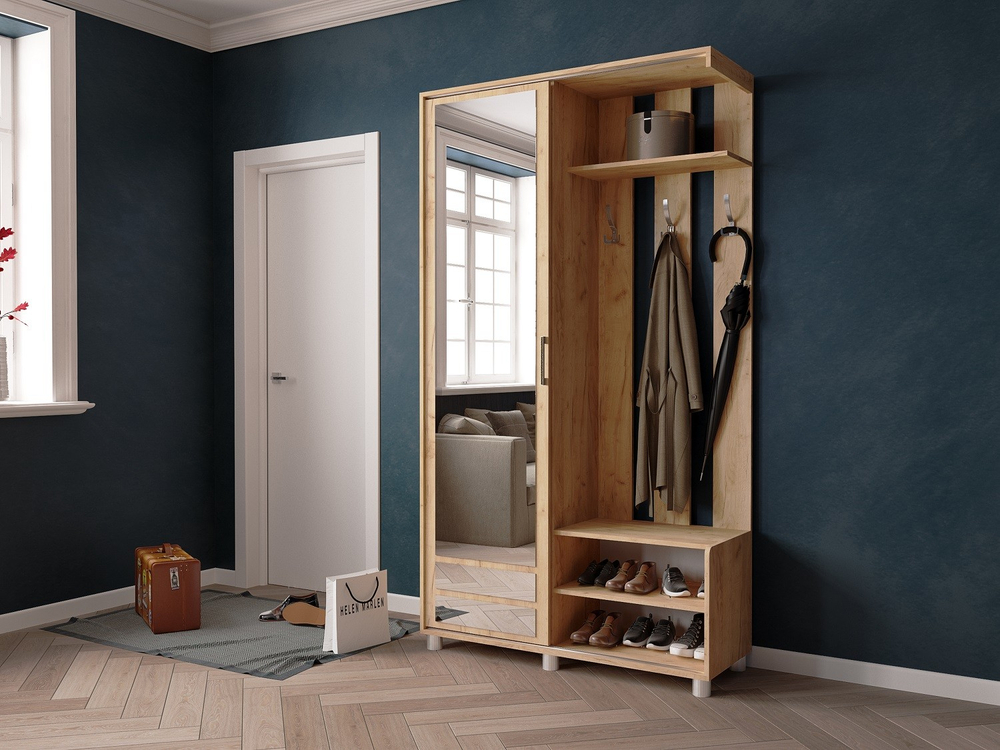 Прихожая Ларго-2, дуб крафт золотой