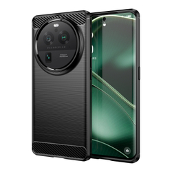 Мягкий защитный чехол в стиле карбон для OPPO Find X6, серия Carbon от Caseport