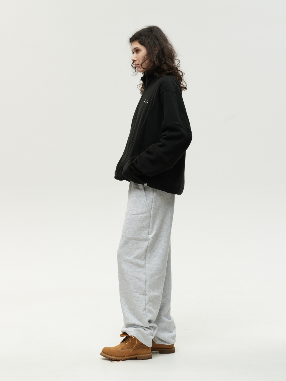 Zip-Up Sweatshirt Black