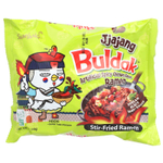 Buldak, Buldak ™, жареный рамен с пряностями из курицы, джаджанг, 5 пакетиков по 140 г (4,94 унции)