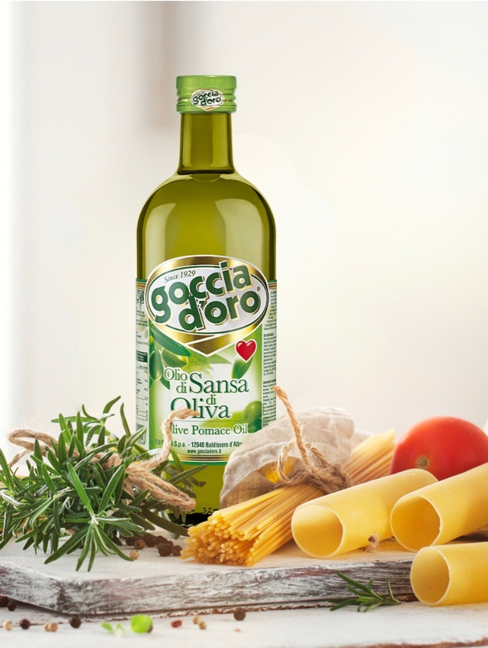 Оливковое масло Goccia D'oro рафинированное 1л Италия