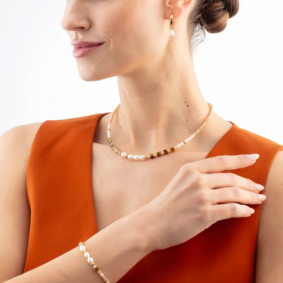 Серьги Coeur de Lion Brown-Beige 1135/21-1110