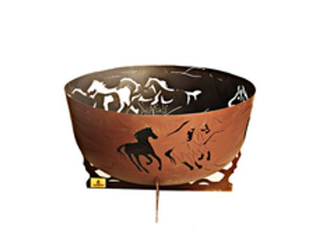 Чаша для костра Firecup Лошади