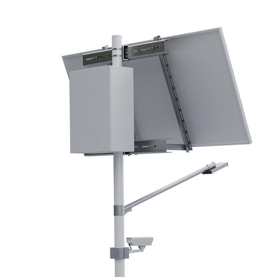 Автономная система видеонаблюдения с освещением на опоре (солнечная панель 585 Вт), YASHEL Technologies Автономная система видеонаблюдения с освещением на опоре (солнечная панель 585 Вт), фото №975669787