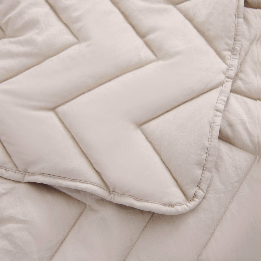 Покрывало 160х220 и наволочка 50х70 Sofi De MarkO Робби бежевое