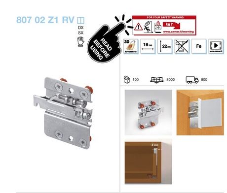Подвеска 807 RV врезная
