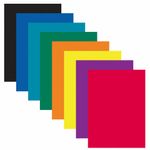 Картон цветной А4 МЕЛОВАННЫЙ, 16 листов, 8 цветов, в папке, BRAUBERG KIDS, 200х290 мм, "Зайчик", 115159