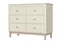 Комод Classic 6 ящиков с фрезеровкой "Мозаика" (молочный)