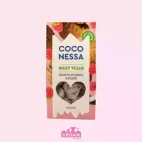 Конфеты кокосовые Coconessa Milky Vegan с кешью и малиной, 90 г