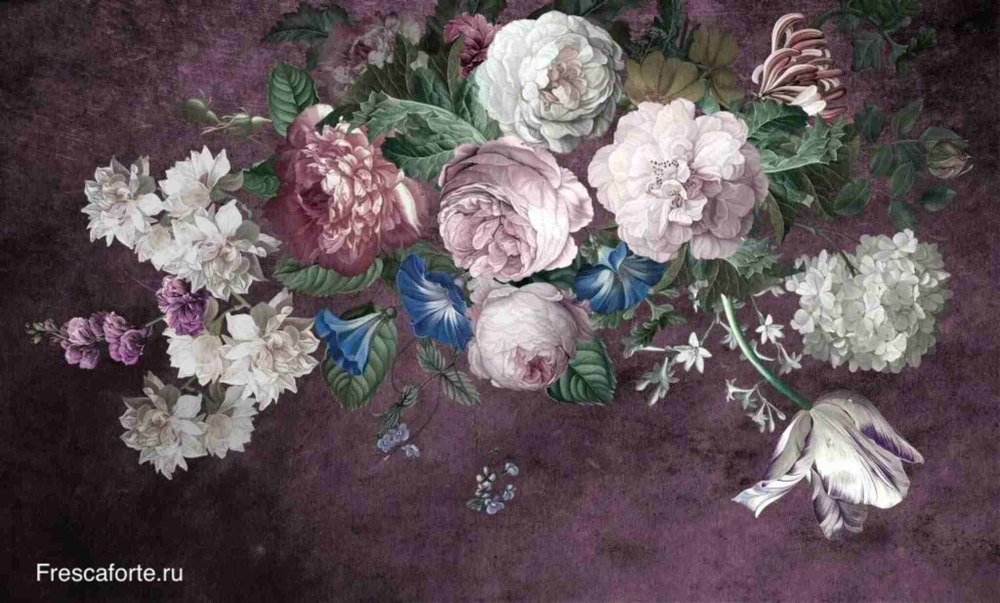 Фреска на заказ.  Цветы. Арт: ТА 1760