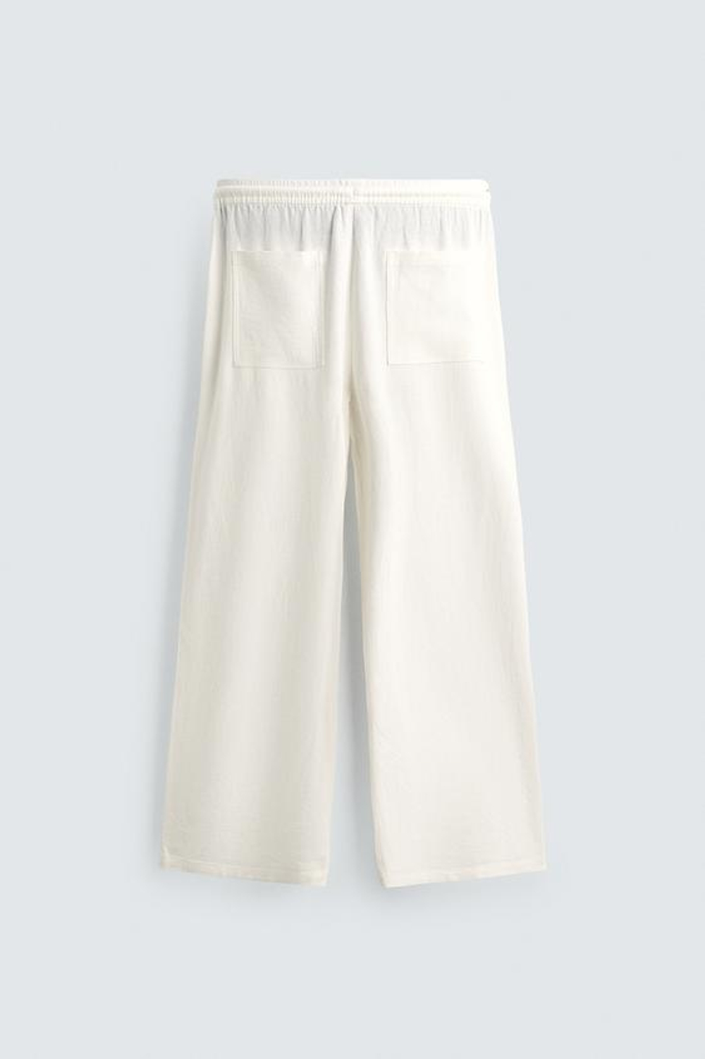 ZARA БРЮКИ RELAXED FIT В КЛЕТКУ, БЕЛЫЙ