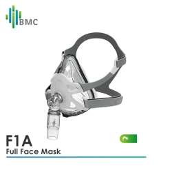 Полнолицевая маска BMC CPAP без лба, Bipap APAP с головным убором, принадлежности для апноэ во сне, аксессуары для дыхания против храпа
