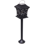 Фонарь садовый «Вечер» 12*12*13,5 см (h=60 см) на солнечной батарее (универсальный), Теплый белый