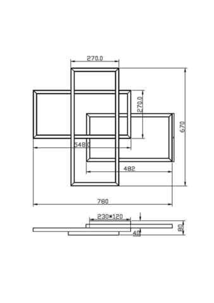 Люстра потолочная светодиодная Maytoni   MOD015CL-L80WK