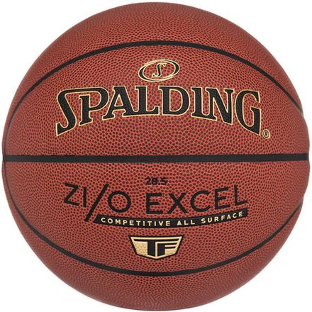 Мяч баск. SPALDING TF ZiO Excel, 76940z, р.7, композит. кожа (ПУ), коричнево-черный