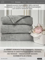 Плед евро 200х220 для дивана и кровати