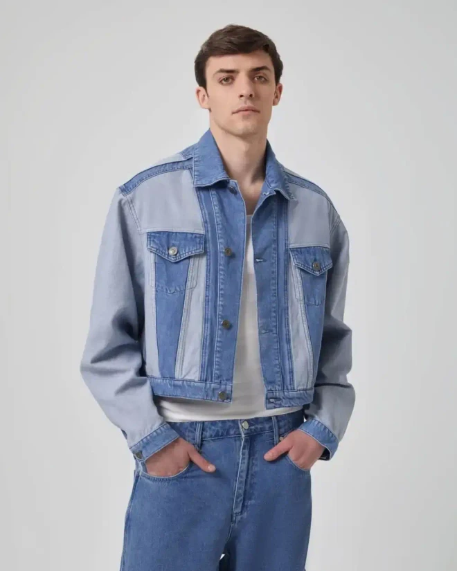 Куртка-коллаж из денима