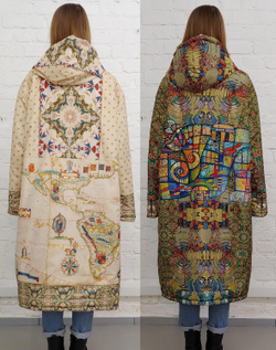 Двустороннее пальто-парка