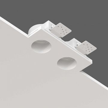 Встраиваемый гипсовый светильник для установки в потолках из гипсокартона LED MR16 GU10 / модуль LED MR16 SN 033 белый Quasar 55 Duo Stellanova