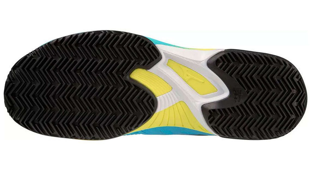 Теннисные кроссовки Mizuno Wave Exceed Tour 5 CC - jet blue/bolt neon/black
