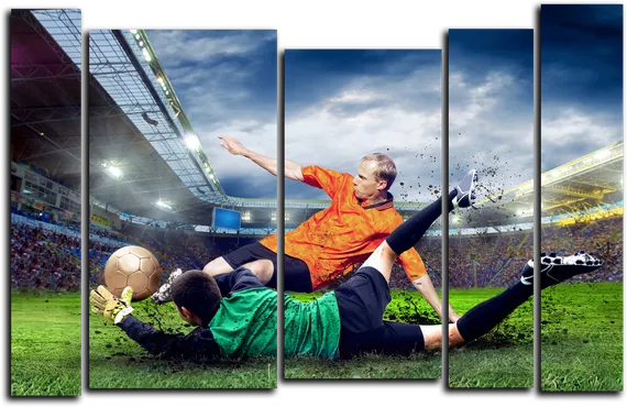 Модульная картина "Выход один на один"