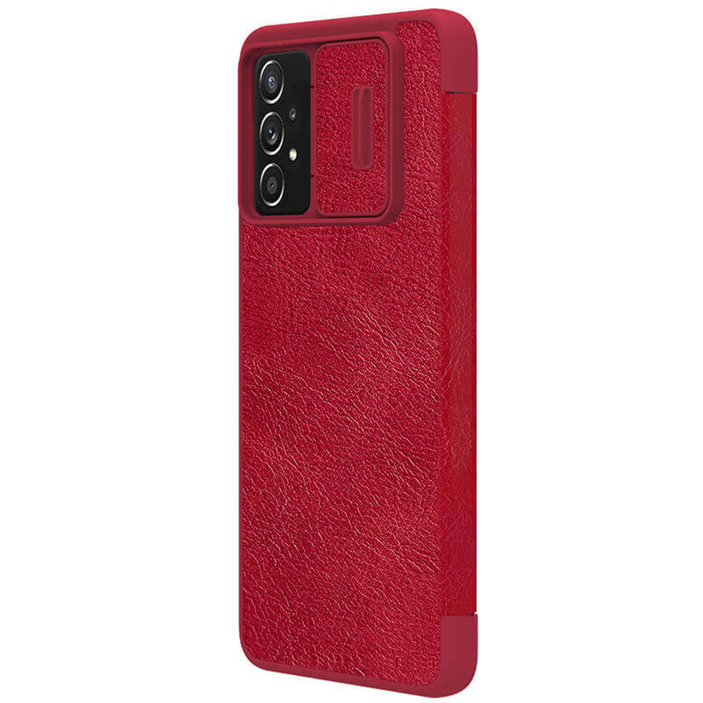 Кожаный чехол-книжка Nillkin Leather Qin Pro c защитой камеры для Samsung Galaxy A73