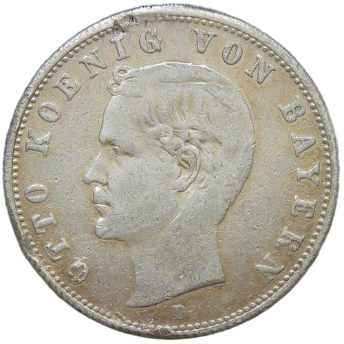 Германская Империя, Бавария 2 марки 1901 D "Отто I" (F)