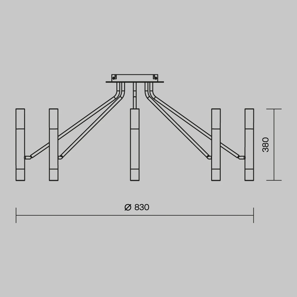 Потолочная люстра Maytoni VIGO MOD620CL-16B