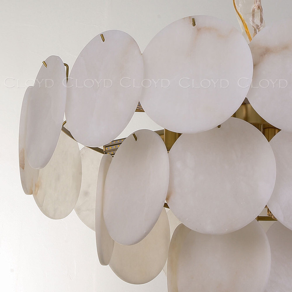 Люстра Cloyd BOSFOR-C C16 / выс. 42 см - алебастр - латунь (арт.12355)