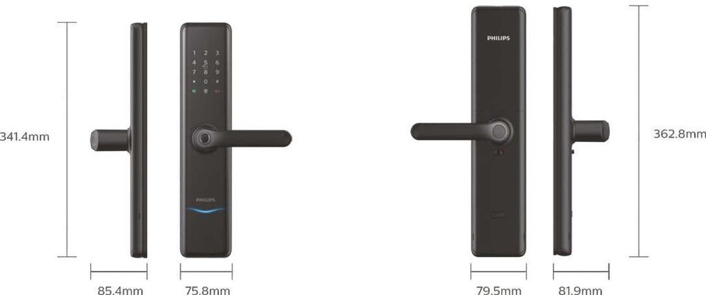 Электронный дверной замок PHILIPS EasyKey 7300 черный